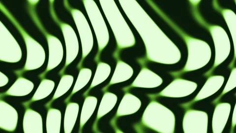 Neon Green Organic Wavy Liquid Flow Background Vídeo Stock 341609255
