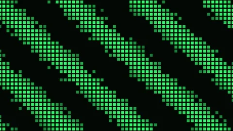 Neon Green Pixel Wave Pattern Seamless Loop Stock Footage 340565820