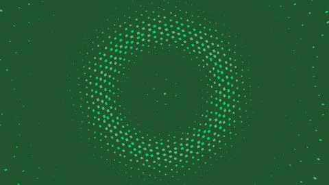 Neon green pixelated infinity symbol on dark background Stock Illustration