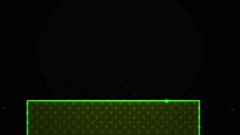 Neon green rectangle on black background. Stock Footage 335113688