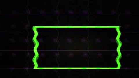 Neon green rectangle shapes on black. Stock Footage 340036624