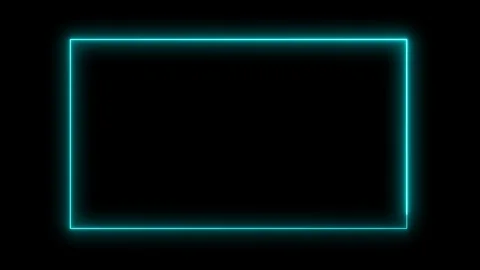 Neon green rectangular frame Stock Footage 108794908