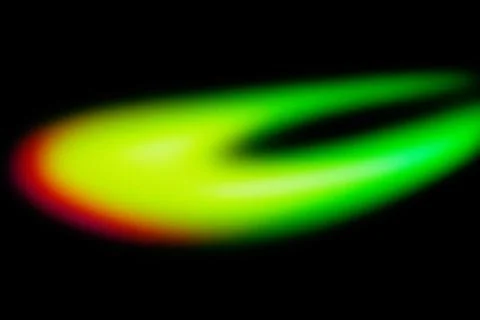 Neon Green Ring Grainy Gradient Abstract Background Stock Illustration