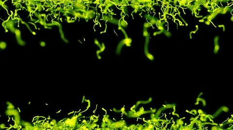 Neon Green Strings Frame 스톡 일러스트