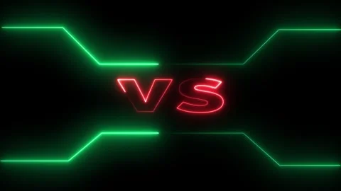 Neon green versus screen background animation. 库存影片 331898187