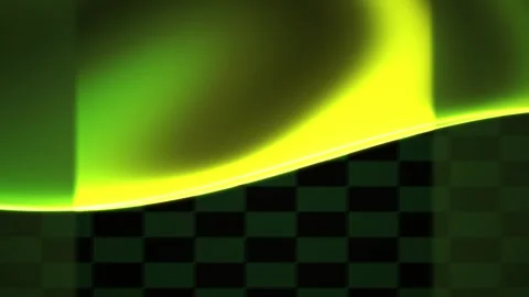 Neon green wave on checkered background. Stock Footage 336703996