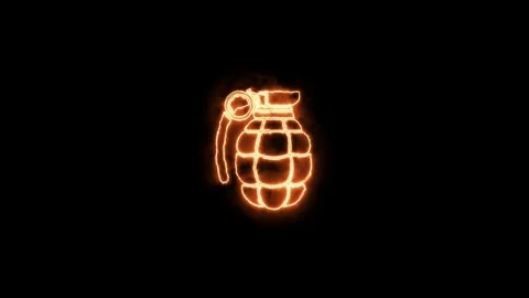 Neon Grenade Animation Stock-Footage 251749215