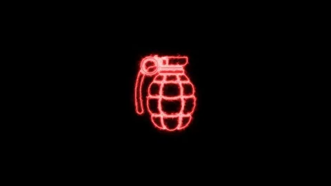 Neon Grenade Animation Stock-Footage 251749216