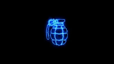 Neon Grenade Animation Stock-Footage 251749217