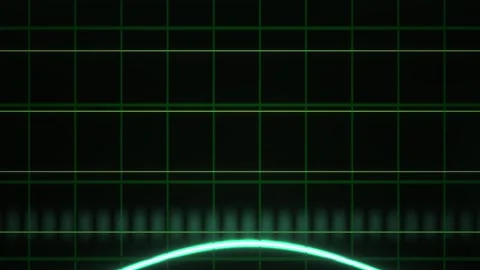 Neon Grid Background with Waveform Pattern. Stock Footage 340036643