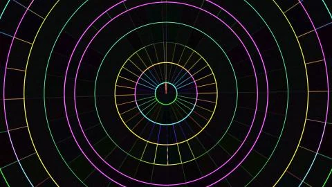 Neon grid blocks background illustration New quality universal technological Stock Illustration