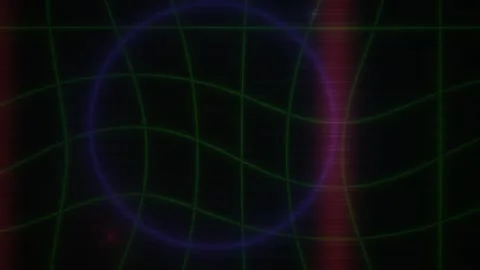 Neon Grid Circle Technology Background. Stock Footage 340036682