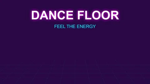 Neon Grid Dance Floor Background Abstract Technology Studio Visualizer Stock Footage 337501144