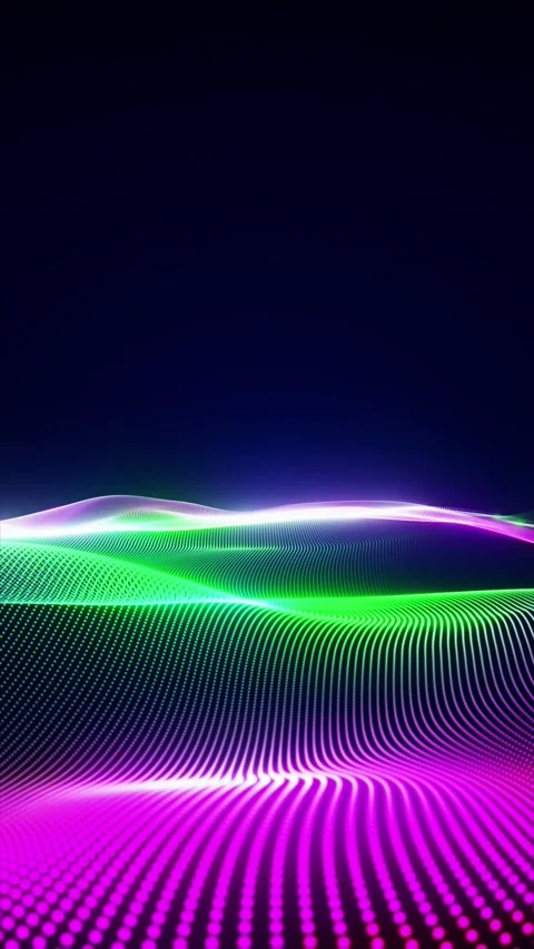 Neon Grid Flow Stock Footage 311670820
