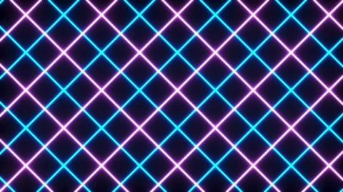 Neon grid loop background Video stock 237982798