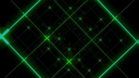 Neon Grid Loop Green and Blue Stock Footage 330977190