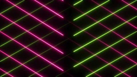 Neon Grid Pattern Abstract Background Glowing Lines Diagonal Motion Pink Gr.. Stock-Footage 338371842