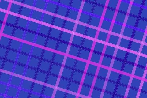 Neon grid pattern with glowing purple and blue lines Stock Illustration