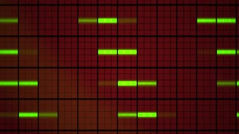 Neon grid pattern with green lines. Stock Footage 335113749