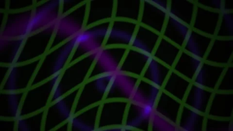 Neon Grid Patterns in Black Background. Stock Footage 340036752