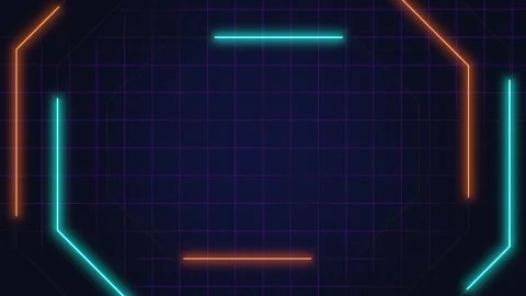 Neon grid a striking background for your website or app 스톡 동영상 249478461
