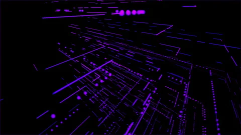 Neon grow Lines Moving Fast Animation Art Concept Stock Footage 273497451