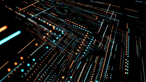 Neon grow Lines Moving Fast Animation Art Concept Stock Footage 273497546
