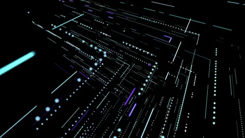 Neon grow Lines Moving Fast Animation Art Concept Stock Footage 273497603
