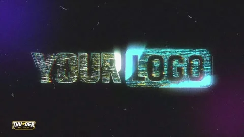 Neon Grunge Logo Reveal After Effects素材