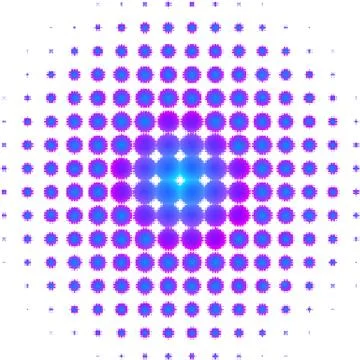Neon halftone pattern Stock Illustration