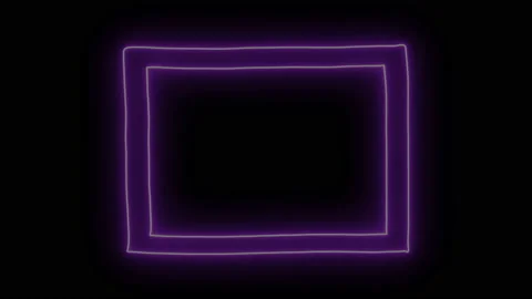 Neon handdrawn frame Stock Footage 168180046