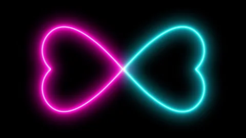 Neon heart animation. 動画素材 171383032
