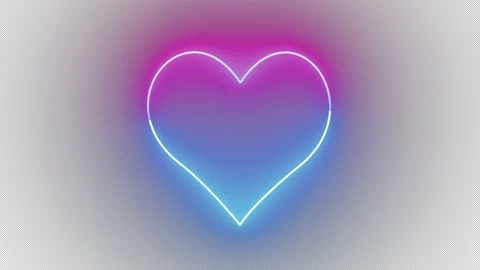 Neon Heart Stock Footage 157367714
