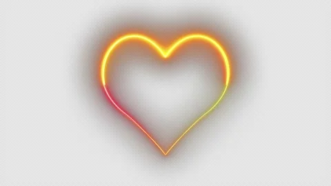 Neon Heart Stock Footage 157367738
