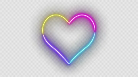 Neon Heart Stock Footage 157367923