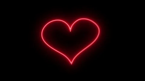 Neon heart Stock Footage 168554646