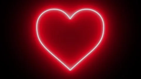 Neon Heart Stock Footage 254591684
