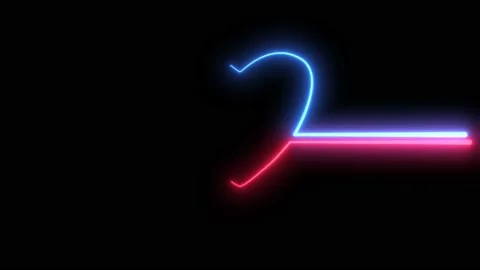 Neon Heart-Shaped Pulse Seamless Loop. Heart Rhythm Animation. 4K Stock Footage 171520184