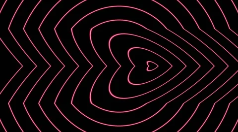 Neon Hearts Stock Footage 68178814