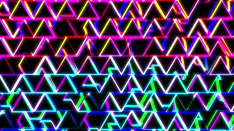 Neon Herringbone 1 - Close-Up Stock Footage 130866533