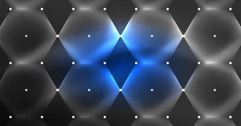 Neon hexagon background. Hi-tech design for wallpaper, banner, background 스톡 일러스트