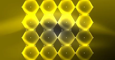 Neon hexagon background. Hi-tech design for wallpaper, banner, background Ilustración de archivo