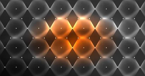 Neon hexagon background. Hi-tech design for wallpaper, banner, background Ilustración de archivo