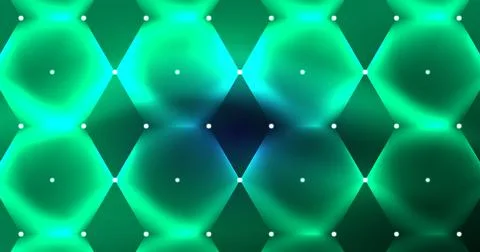 Neon hexagon background. Hi-tech design for wallpaper, banner, background Stock Illustration