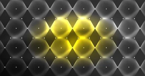 Neon hexagon background. Hi-tech design for wallpaper, banner, background Stock Illustration