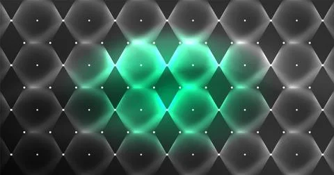 Neon hexagon background. Hi-tech design for wallpaper, banner, background Ilustración de archivo