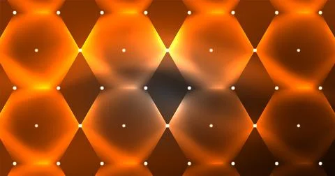 Neon hexagon background. Hi-tech design for wallpaper, banner, background Stock Illustration