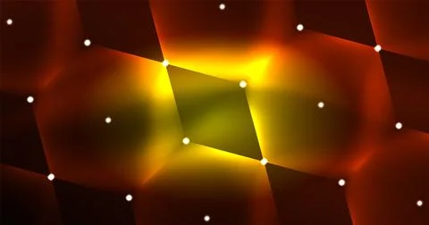 Neon hexagon background. Hi-tech design for wallpaper, banner, background 스톡 일러스트