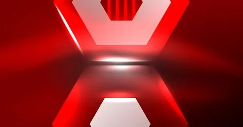 Neon hexagon background. Hi-tech design for wallpaper, banner, background Stock Illustration