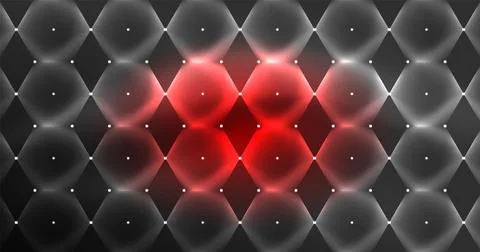 Neon hexagon background. Hi-tech design for wallpaper, banner, background Stock Illustration